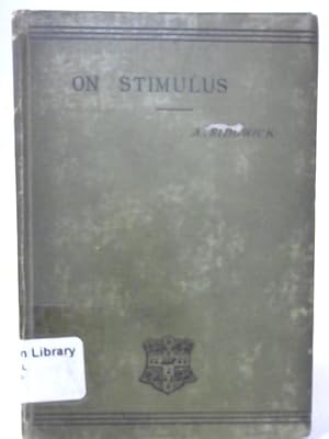 Immagine del venditore per On Stimulus A Lecture venduto da World of Rare Books