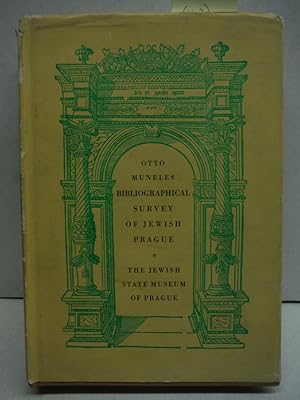 Image du vendeur pour Bibliographical Survey Of Jewish Prague: V 1, Jewish Monuments In mis en vente par Imperial Books and Collectibles