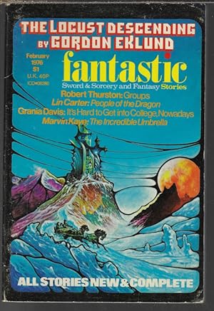 Immagine del venditore per FANTASTIC Stories: February, Feb. 1976 ("The Incredible Umbrella") venduto da Books from the Crypt