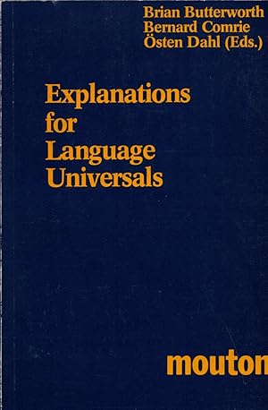 Imagen del vendedor de Explanations for Language Universals a la venta por Cider Creek Books