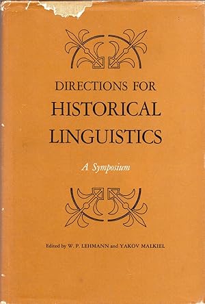 Seller image for Directions for Historical Linguistics A Symposium for sale by Cider Creek Books