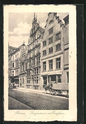 Bild des Verkufers fr Ansichtskarte Bremen, Langenstrasse mit Essighaus zum Verkauf von Bartko-Reher