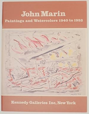 Immagine del venditore per John Marin: Paintings and Watercolors 1940 to 1953 venduto da Jeff Hirsch Books, ABAA