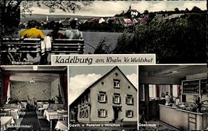 Ansichtskarte / Postkarte Kadelburg Küssaberg Baden Württemberg, Rheinpartie, Gasthaus zum Hirsch...