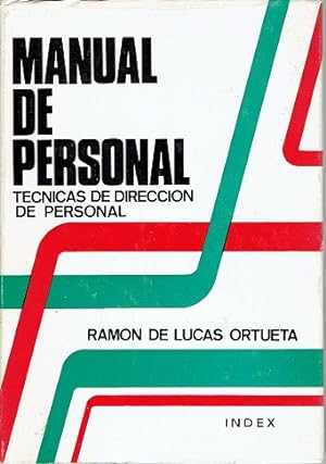 MANUAL DE PERSONAL. TECNICAS DE DIRECCION DE PERSONAL