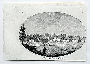 Die Hohenlohhütte. Originalradierung aus Der Breslauische Erzähler 1808.