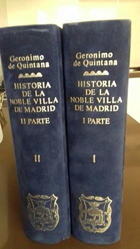 Seller image for RECUERDOS DE LA VILLA DE MADRID. 2 TOMOS: HISTORIA DE LA NOBLE VILLA DE MADRID (FACSIMIL de 1629) for sale by Libreria Castrillo