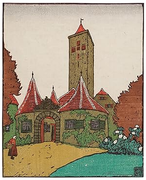 Bild des Verkufers fr Rothenburg o. T., Burgtor. zum Verkauf von Galerie Joseph Fach GmbH