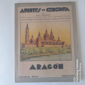 Imagen del vendedor de Apuntes de geografa. Aragn. a la venta por Libros de Ultramar. Librera anticuaria.