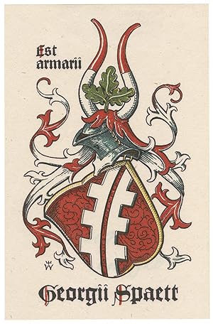Bild des Verkufers fr Wappen von Georg Spaeth. zum Verkauf von Galerie Joseph Fach GmbH