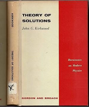 Imagen del vendedor de Theory of Solutions (Documents on Modern Physics) a la venta por SUNSET BOOKS