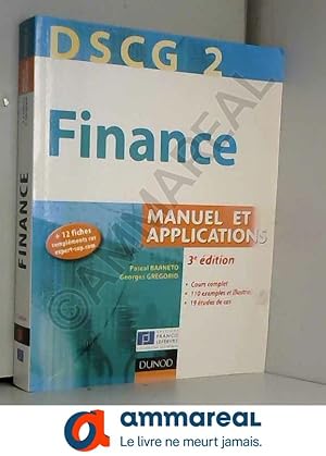 Seller image for DSCG 2 - Finance - 3e dition - Manuel et applications for sale by Ammareal