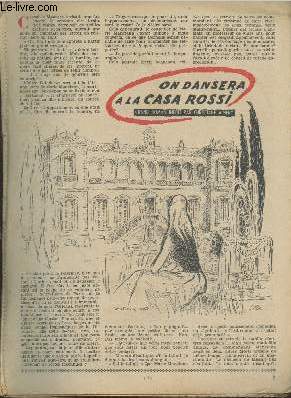 Seller image for On dansera  la Casa Rossi - Tir  part de plusieurs numro d'un journal (titre non prcis) for sale by Le-Livre