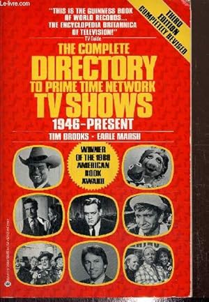 Immagine del venditore per The Complete Directory to Prime Time Network TV Shows, 1946-Present venduto da Le-Livre
