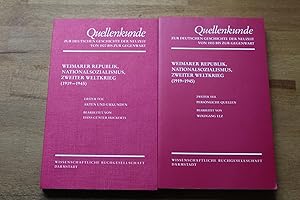 Seller image for Quellenkunde zur deutschen Geschichte: Band 6: Weimarer Republik, Nationalsozialismus, Zweiter Weltkrieg (1919-1945). In zwei Bnden: Erster Teil: Akten und Urkunden. Bearbeitet von Hans Gnter Hockerts. Zweiter Teil: Persnliche Quellen. for sale by Bockumer Antiquariat Gossens Heldens GbR