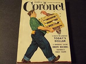 Coronet Magazine Nov 1951 We Conquer The Sky Pictorial, Knute Rockne