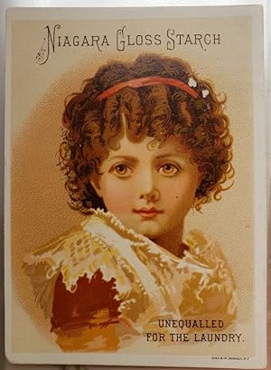 Seller image for Original Trade Card - "Niagara Gloss Starch; Unequalled for the Laundry." for sale by Barry Cassidy Rare Books