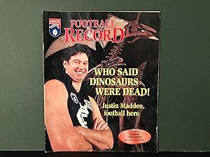 Seller image for AFL Football Record - Round 14 - July 9, 1995 - Carlton Verses Richmond (Vol. 84, No. 13) for sale by Bookwood