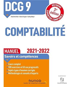 DCG 9 : introduction à la comptabilité - manuel (édition 2021 2022)