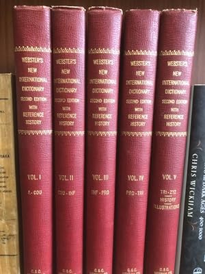 [5 vol.] Webster's New International Dictionary of the English Language. With reference history. ...