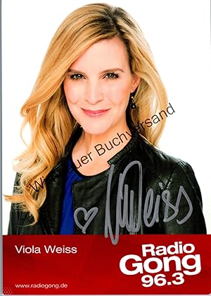 Seller image for Original Autogramm Viola Weiss Radio Gong /// Autogramm Autograph signiert signed signee for sale by Wimbauer Buchversand