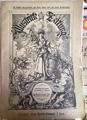 Seller image for Illustrirte Zeitung, Jahrgang 1899, Band 113, Heft-Nr. 2930: "Goethe Nummer". for sale by nika-books, art & crafts GbR