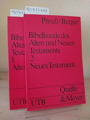 Immagine del venditore per Bibelkunde des Alten und Neuen Testaments. [Von Horst Dietrich Preu und Klaus Berger]. 2 Bnde: Erster Teil: Altes Testament & Zweiter Teil: Neues Testament. venduto da Antiquariat Kretzer