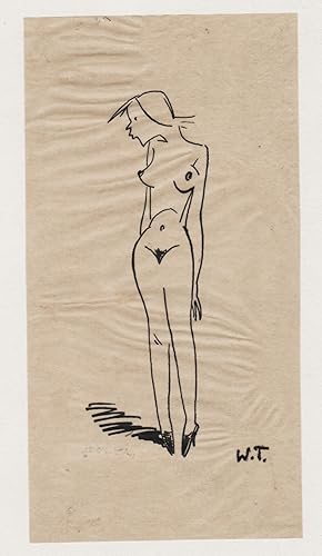 Bild des Verkufers fr Erotik erotica Dessous Akt nude Karikatur caricature zum Verkauf von Antiquariat Steffen Vlkel GmbH