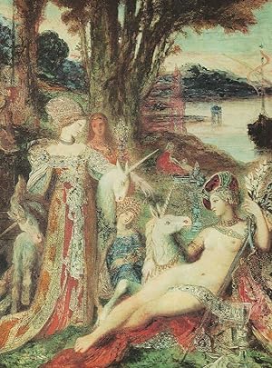 Image du vendeur pour Gustave Moreau Les Licornes French Painting Postcard mis en vente par Postcard Finder