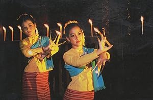 Thailand Candle Classical Dance Dancing Folklore Postcard