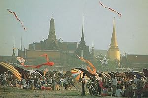 Sanam Luang Thailand Flying A Kite Competition Postcard