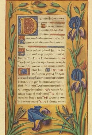 15th Century Book Of Hours Book Manuscript London Library Postcard
