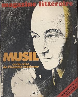 Magazine littéraire N° 184. Musil ou la crise de l'homme moderne. Autoportrait de Roland Barthes....