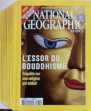 National Geographic France. Année 2005 complète. Janvier-Décembre 2005.