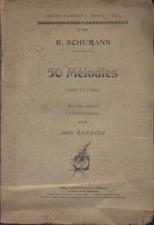 50 mélodies chant et piano. Vers 1930.