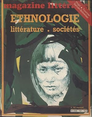 Magazine littéraire N° 167. Ethnologie. Littérature - sociétés. Hugo, Tournier, Servan-Schreiber?...