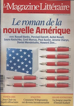 Magazine littéraire numéro 483. Le roman de la nouvelle Amérique. Février 2009.