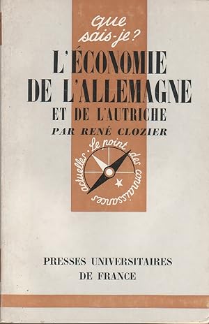 Image du vendeur pour L'conomie de l'Allemagne et de l'Autriche. mis en vente par Librairie Et Ctera (et caetera) - Sophie Rosire