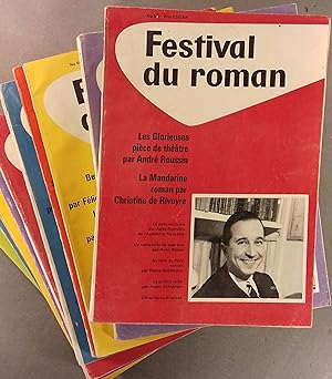 Festival du roman. Revue littéraire mensuelle. Année 1962 complète. Numéros 52 à 63.