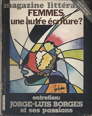 Magazine littéraire N° 180. Femmes, une autre écriture   . Entretien avec jorge-Luis Borges  Janv...