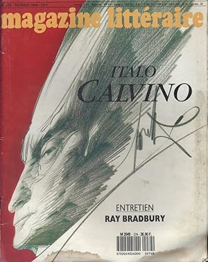 Magazine littéraire N° 274. Italo Calvino. Entretien avec Ray Bradbury. Février 1990.