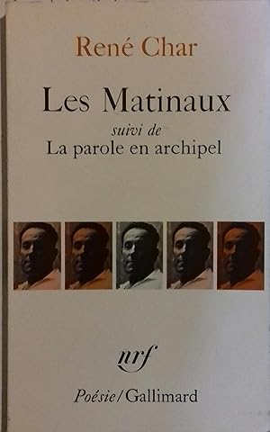 Bild des Verkufers fr Les matinaux, suivi de La parole en archipel. zum Verkauf von Librairie Et Ctera (et caetera) - Sophie Rosire