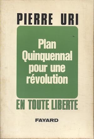Seller image for Plan quinquennal pour une rvolution. for sale by Librairie Et Ctera (et caetera) - Sophie Rosire
