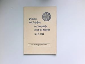 Seller image for Geschichte und Verfassung der Reichsdrfer Soden und Sulzbach : 1035 - 1806. for sale by Antiquariat Buchhandel Daniel Viertel