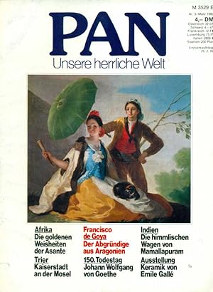 Imagen del vendedor de PAN. Unsere herrliche Welt. Heft Mrz 1982. a la venta por Online-Buchversand  Die Eule