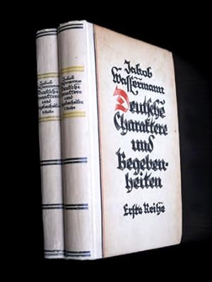 Deutsche Charaktere und Begebenheiten. Erste und zweite Reihe (2 Bände).