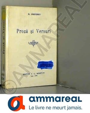 Seller image for Proza si versuri (Romanian Edition) for sale by Ammareal