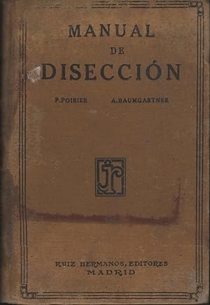 Seller image for MANUAL DE DISECCIN for sale by Librera Hijazo