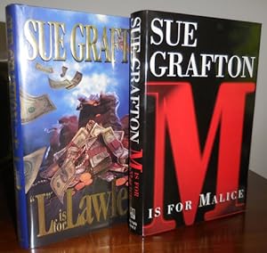 L Is For Lawless and M Is For Malice (Two Books, Both Signed)