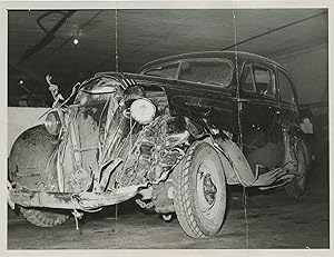 Archive of 59 original photographs of automobile accidents in the Minneapolis-St. Paul area, circ...